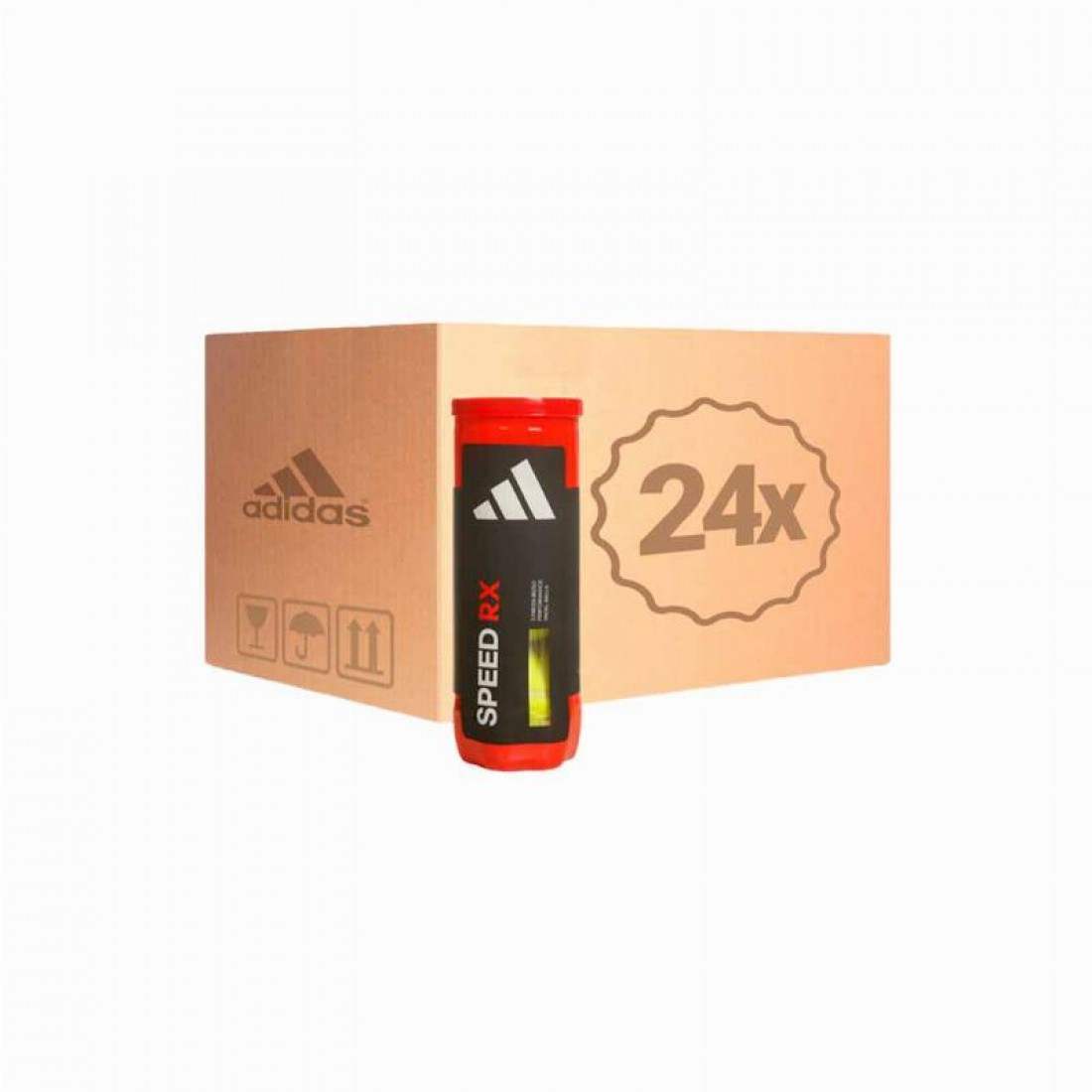 Cajon 72 Pelotas Padel - 24 Botes de 3 uds - Adidas Speed RX (B2B)
