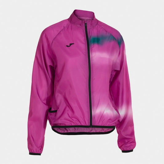 Cortavientos unisex Crono Printing rosa flúor